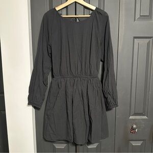 Women's Backless Long Sleeve Dress